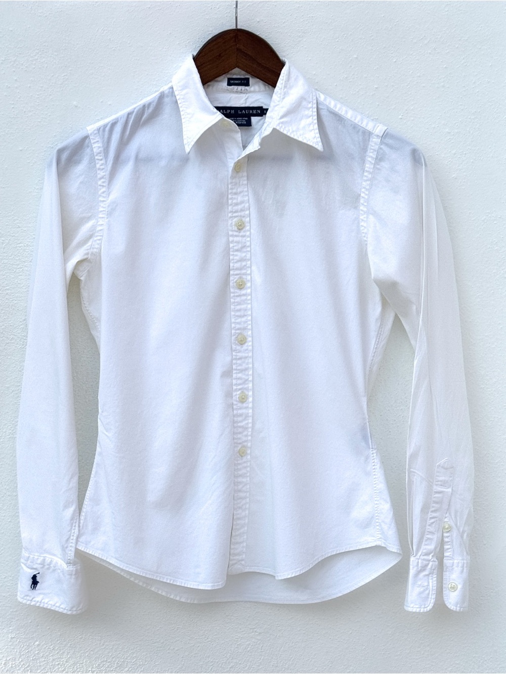 Ralph Lauren White Women's Tailored Button Up Shirt